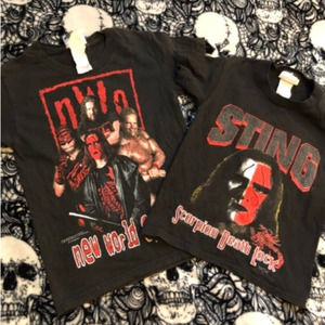 2 WCW Wolf Pac kids shirts